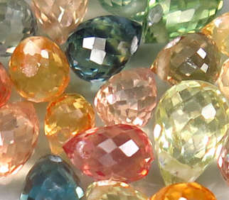 Briolette Sapphire Africa 1Pcs/0.15Ct .Beautiful Fancy Color