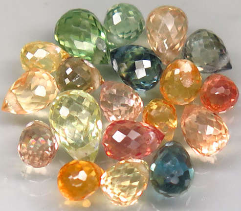Briolette Sapphire Africa 1Pcs/0.15Ct .Beautiful Fancy Color