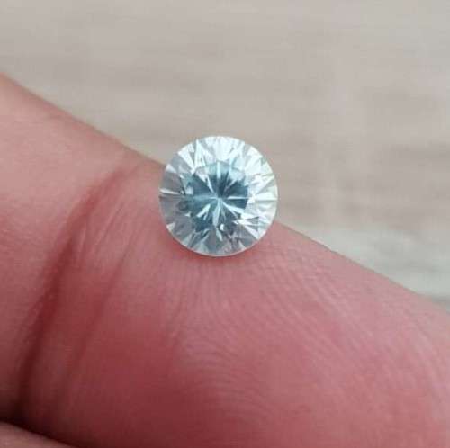 0.97ct MOISSANITE VVS1 BLUE COLOR 1Pcs  LOOSE