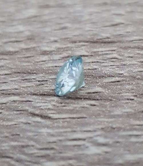 0.97ct MOISSANITE VVS1 BLUE COLOR 1Pcs  LOOSE