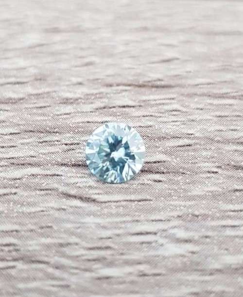 0.97ct MOISSANITE VVS1 BLUE COLOR 1Pcs  LOOSE