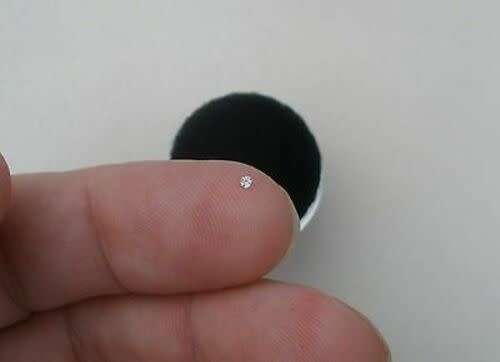 0.01Cts DIAMONDS SPARKLING FANCY G/H SI1 WHITE COLOR NATURAL