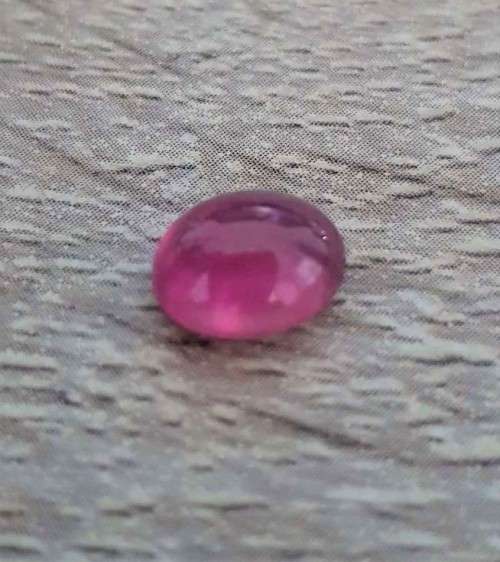 2.93Ct. Ruby Natural Oval Cabochon Top Blood Red