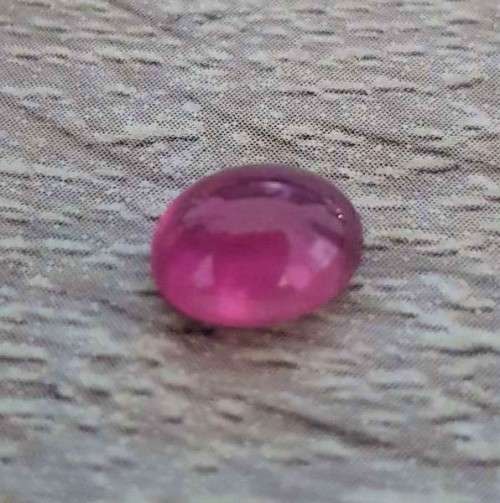 2.93Ct. Ruby Natural Oval Cabochon Top Blood Red