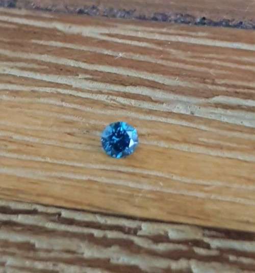 CERTIFIED Diamond Round Fancy Blue Color  2.9 MM Loose Natural Diamond