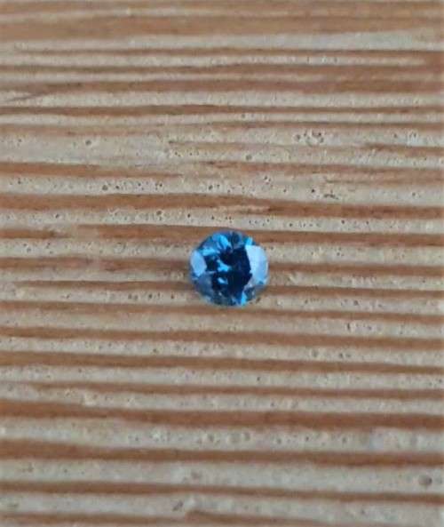 CERTIFIED Diamond Round Fancy Blue Color  2.9 MM Loose Natural Diamond