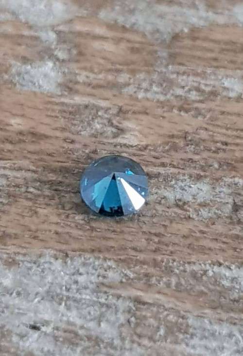 CERTIFIED Diamond Round Fancy Blue Color  2.9 MM Loose Natural Diamond