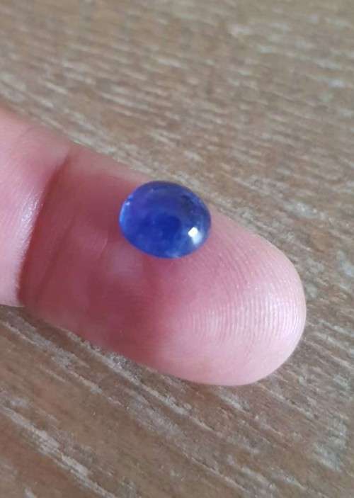 3.66Cts NATURAL BLUE SAPPHIRE 0VAL LOOSE GEMSTONE