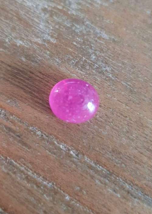 6.92Ct. Ruby Oval  Cabochon Pinkish Red Color