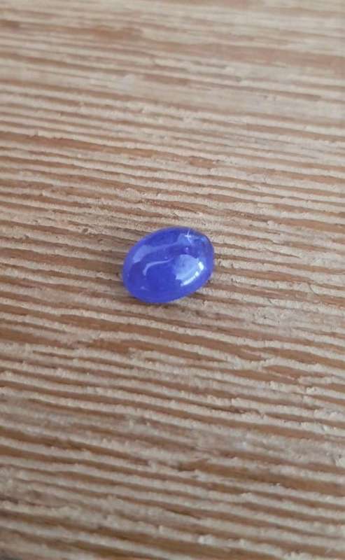 2.65Ct.Tanzanite Oval Cabochon Purplish Blue  Good Color! Natural