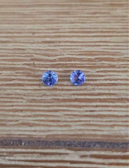 Tanzanite 0.30Ct.Oval Shape 2 Pcs **Pair**Purplish Blue Natural