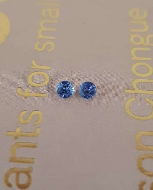 Tanzanite 0.30Ct.Oval Shape 2 Pcs **Pair**Purplish Blue Natural
