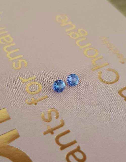 Tanzanite 0.30Ct.Oval Shape 2 Pcs **Pair**Purplish Blue Natural