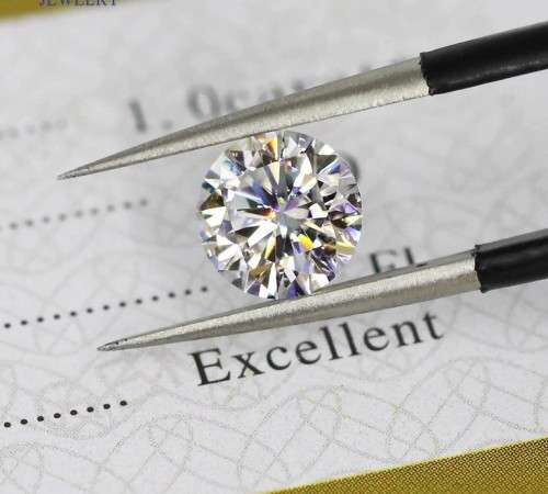 MOISSANITE 1CT  D/VVSI  ROUND **GRA Certified **BRILLIANT CUT