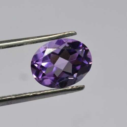 PURPLE AMETHYST OVAL CUT 6x8MM FACETED LOOSE  GEMSTONE