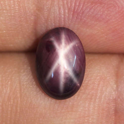 5.00Ct. Star Ruby Natural Oval Cabochon Top Blood Red 6 Rays Amazing