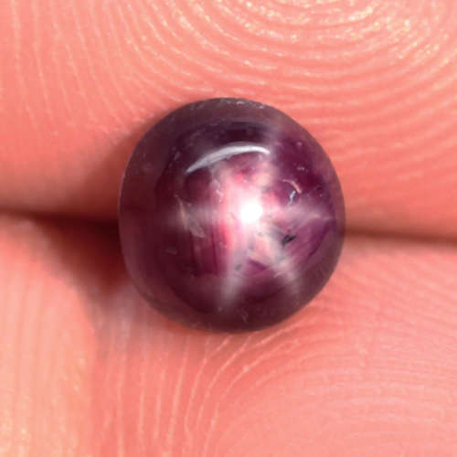 2.23Ct. Star Ruby l Antique Cabochon Purplish Red 6 Rays Natura Amazing Madagascar