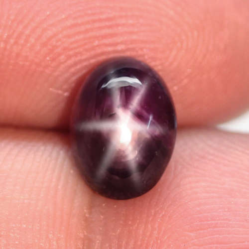 3.05Ct. Star Ruby Antique Cabochon Purplish Red 6 Rays Natural Amazing