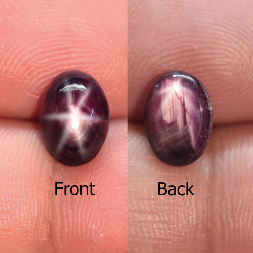 3.05Ct. Star Ruby Antique Cabochon Purplish Red 6 Rays Natural Amazing