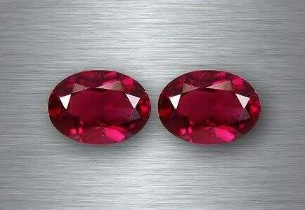 7x5 MM STUNNING RARE GEM 100% NATURAL RASPBERRY PINK RHODOLITE GARNET 2 PIECES