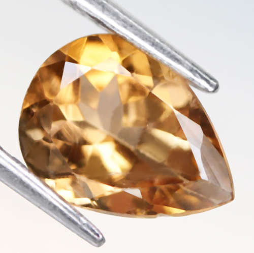 1.34Ct. Tourmaline Natural Pear Golden Yellow Good Color Attractive! Nigeria