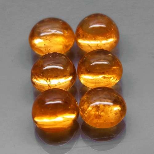 Fanta Orange Spessartite Garnet Round Cabochon 1Pcs/1.40Ct. 5.5 to 6 mm Namibian