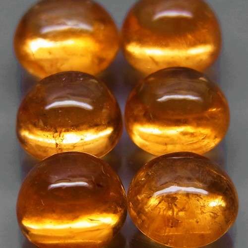 Fanta Orange Spessartite Garnet Round Cabochon 1Pcs/1.40Ct. 5.5 to 6 mm Namibian