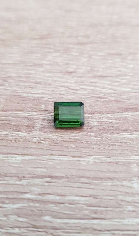 1.91Ct.Green Tourmaline  Perfect Shape Ravishing Color Natural