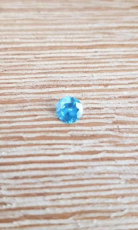 "CERTIFIED" Diamond  0.50Cts SI1  Round Greenish Blue Loose Natural Diamond