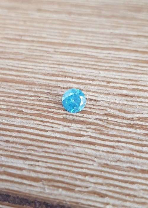 "CERTIFIED" Diamond  0.55Cts   Round Sky Blue Loose Natural Diamond