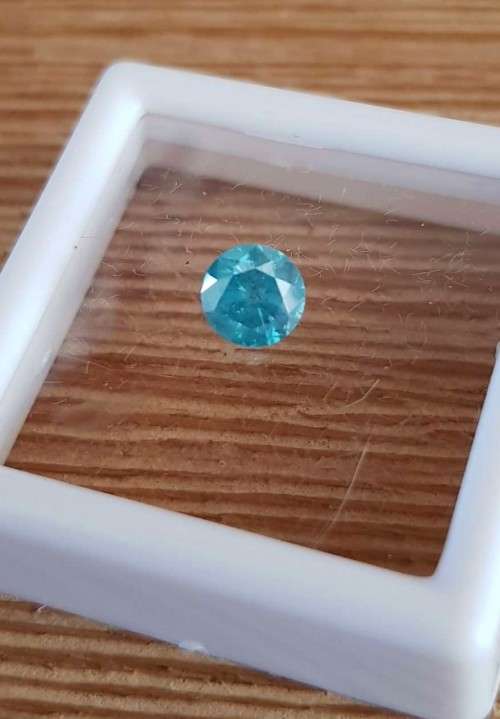 "CERTIFIED" Diamond  0.55Cts   Round Sky Blue Loose Natural Diamond