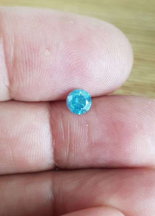 "CERTIFIED" Diamond  0.55Cts   Round Sky Blue Loose Natural Diamond