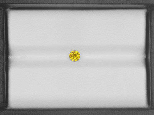 0.14Cts DIAMONDS SPARKLING VIVID YELLOW COLOR NATURAL