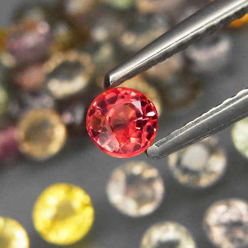 Sapphire Mixed Colours Round 1Pc/2.5-3.5mm  Songea,Africa