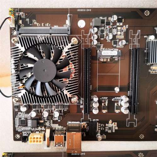 Crypto Miner Motherboard Onda AK2980 G16 D8P 65MM ETH BTC LTC XMR Mining Rig MB For GTX3060
