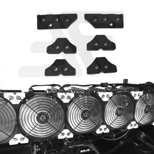 Fan Bracket GPU Veddha Mining Rig Fan Clips Mounting support 120mm Fans Packs