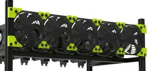 Fan Bracket GPU Veddha Mining Rig Fan Clips Mounting support 120mm Fans Packs