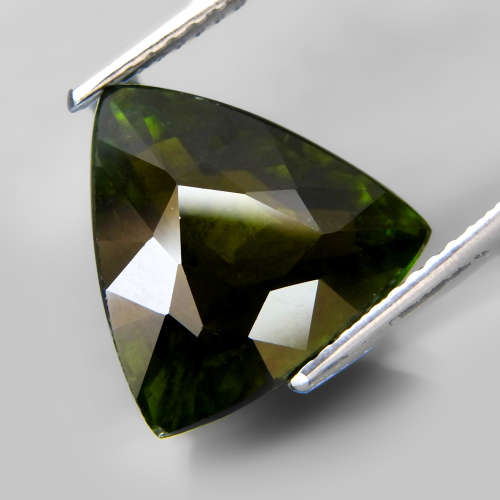 5.05Ct.BIG Top Green Tourmaline Ravishing Color&Nice Shape! Natural Mozambique