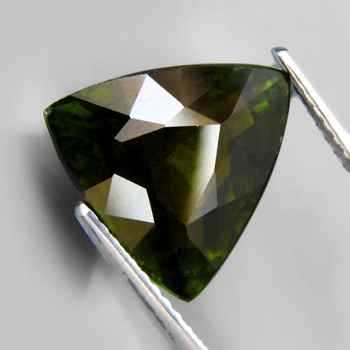 5.05Ct.BIG Top Green Tourmaline Ravishing Color&Nice Shape! Natural Mozambique
