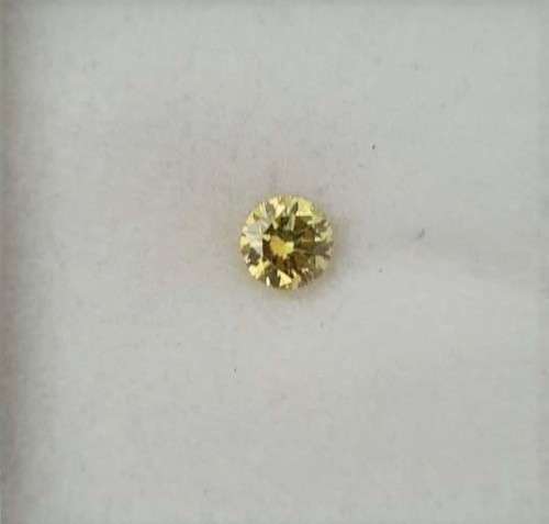 0.18Cts DIAMONDS SPARKLING  YELLOW COLOR NATURAL