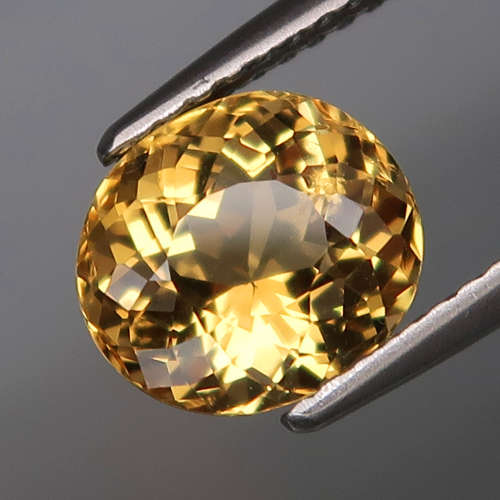 2.07Ct.RARE COLOR! Yellow Aquamarine Brazil Full Sparkling Natural