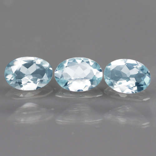 1.56Ct. Sky Blue Aquamarine Oval Shinning Untreated Natural