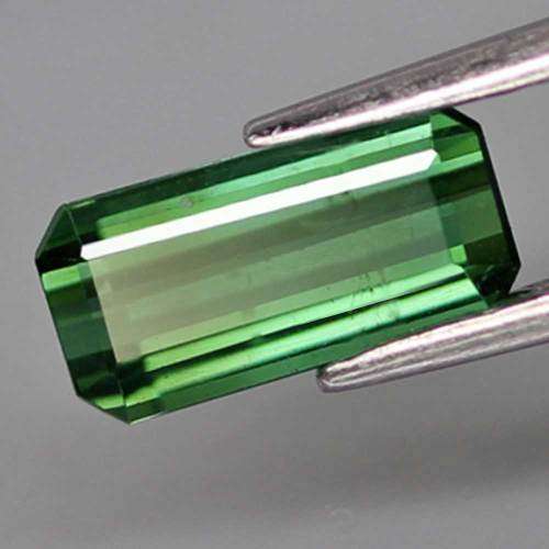 1.19Ct. Green Tourmaline Mozambique Perfect Shape Ravishing Color! Natural