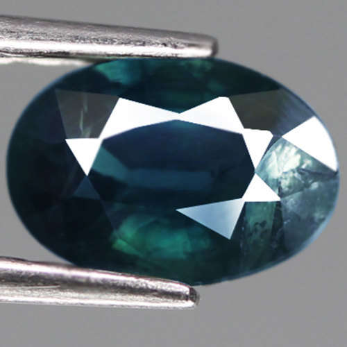 1.45Ct.   Sapphire Oval Greenish Blue Australia RAVISHING Normal Heated Natural
