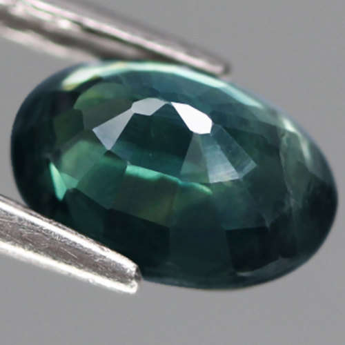 1.45Ct.   Sapphire Oval Greenish Blue Australia RAVISHING Normal Heated Natural