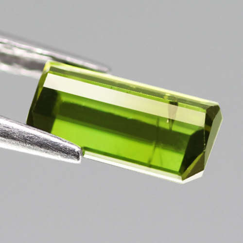 1.39Ct.  Green Tourmaline Emerald Cut  Untreated Natural