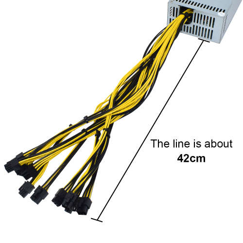 Power Supply  2000W High Quality 2U Single Channel Mining 10x6Pin Rig Miner