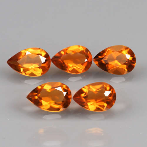 1.79Ct. Spessartine Garnet Pear Golden Orange Dazzling Untreated Natural
