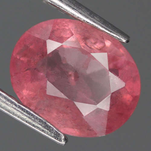 1.59Ct.Tourmaline Orangy Pink Oval Nigeria Precious Gem Untreated Natural