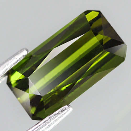 1.17Ct.  Green Tourmaline Scissor Cut Nigeria UntreatedNatural